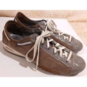 Cole Haan Series G  brown patent toe lace up sneaker, 8 AA Narrow